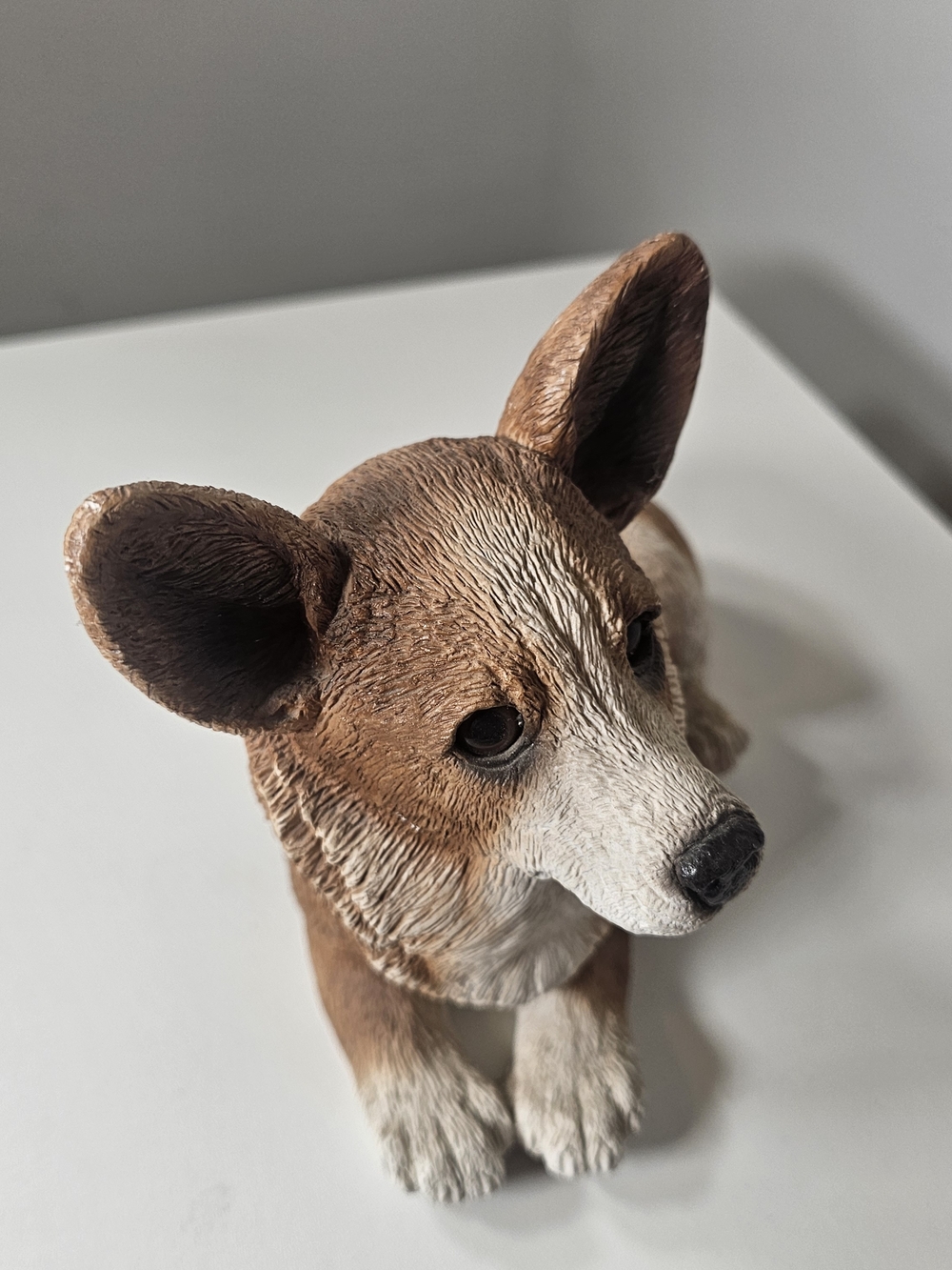 Sandicast Original Size Red Pembroke Welsh Corgi Sculpture, Sitting - Picture 2 of 7